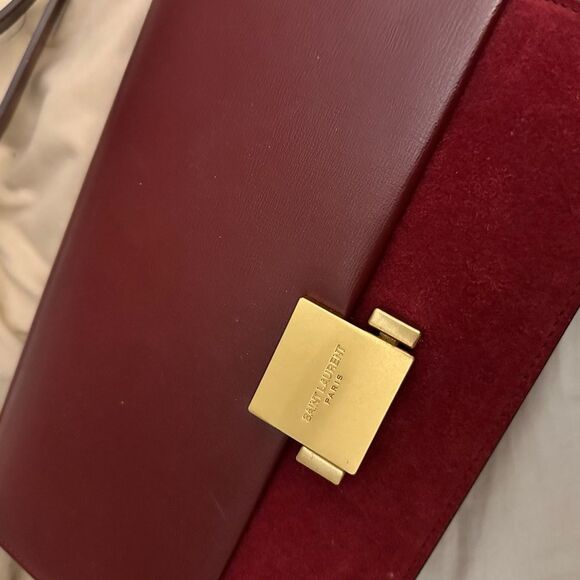 EUC Auth Saint Laurent Bellechasse Burgundy Crossbody - Picture 1 of 7